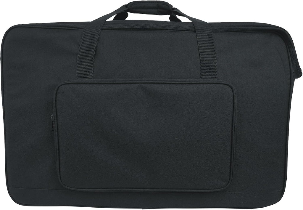 Rockville SB12 v2 Rolling Travel Bag for 12' DJ PA Speakers with Speaker Stand Pocket, Soft Foam Padding, Semi-Rigid Structure, Water-Resistant, for Mobile DJs and Musicians