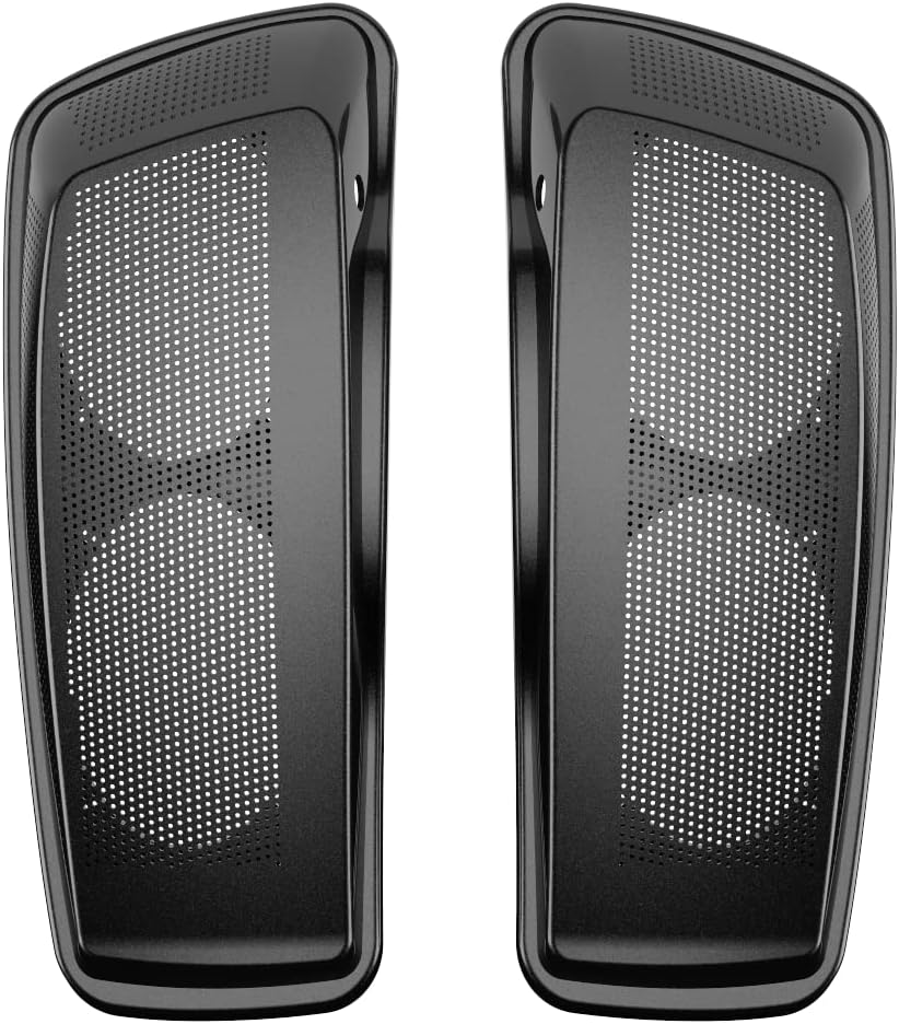 Advanblack Saddlebag Dual 6x9 Speaker lids, Audio Covers Fit for H-D Touring, Road Glide, Street Glide Special, Road King, 2014 2015 2016 2017 2018 2019 2020 2021 2022 2023