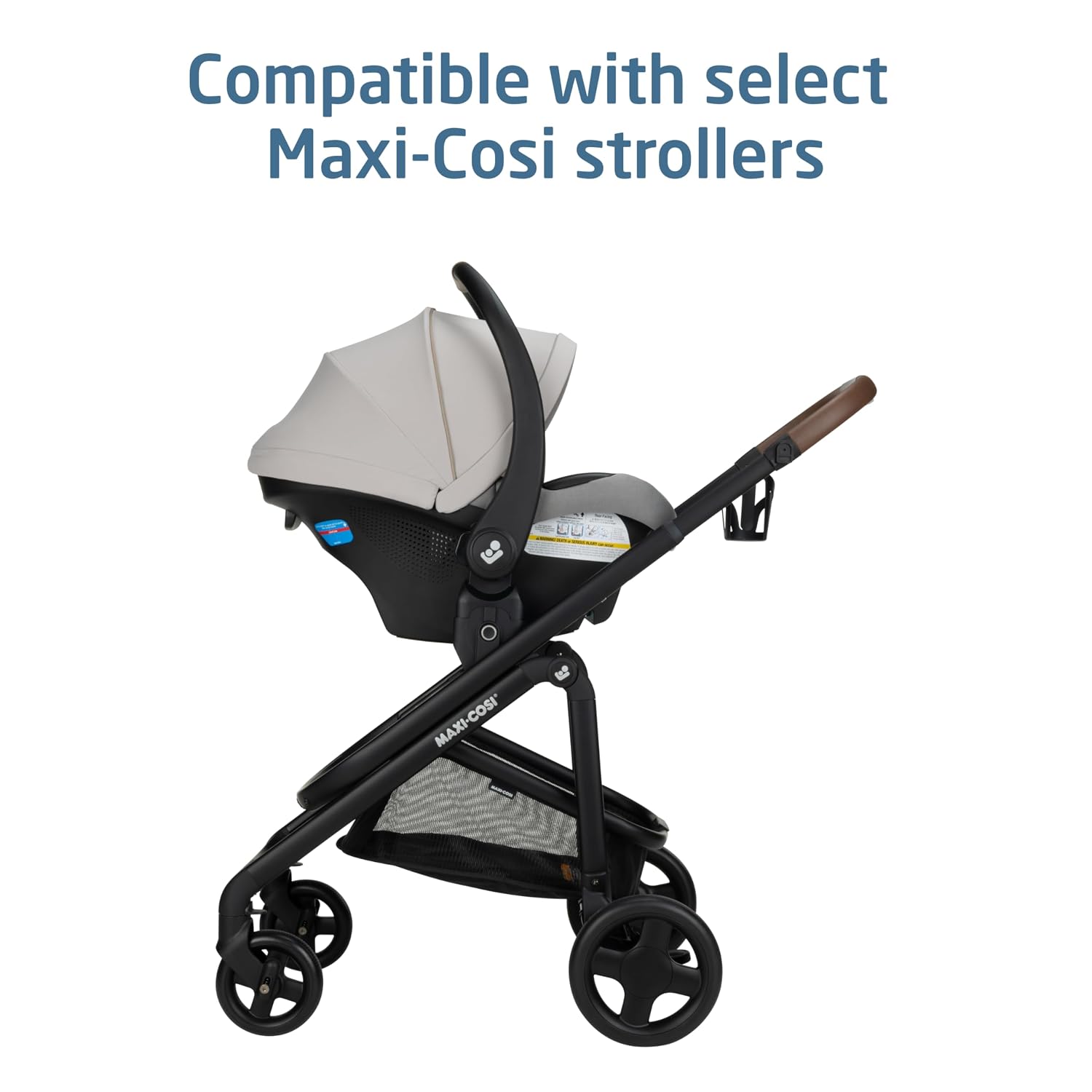 Maxi-Cosi Mico Pro Baby Infant Car Seat, Ventilated Chair Design, Soft Headrest Pad, Easy-Install Latch, Adjustable Belt Guide, 3-Position Base, Stroller-Ready, Fits 4-30 lbs, up to 32 in, SeaDrift