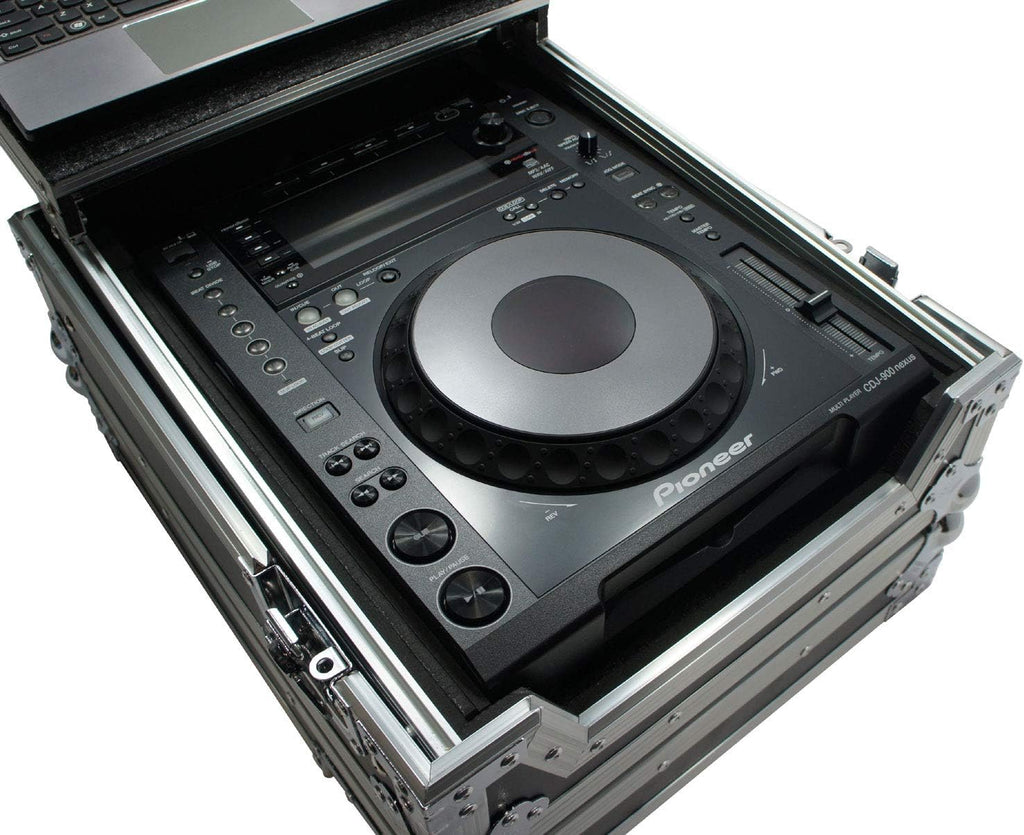 Harmony Audio HCDJM900NXS2LT Flight Glide Laptop Stand DJ Case Compatible with Pioneer CDJ-900