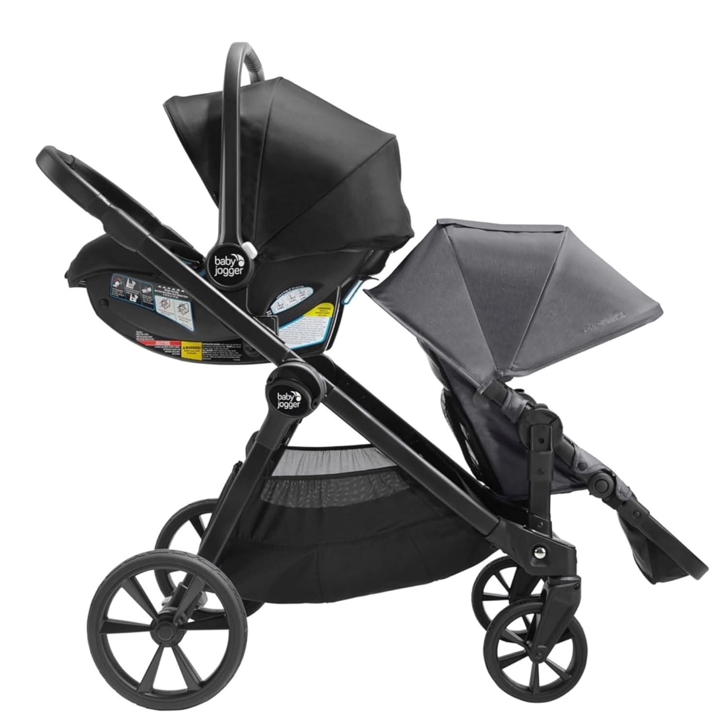 Baby Jogger® City Select 2 Second Seat Kit - Lunar Black