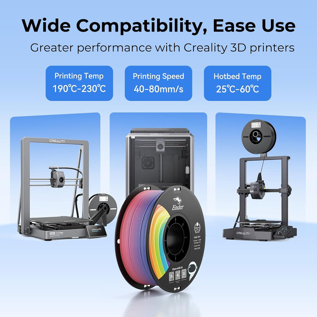 Creality Ender 3 V3 SE 3D Printer Bundle with Rainbow Upgrade PLA+ 1KG