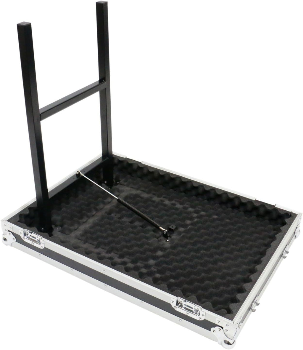20 Space (20U) ATA Rack Amp Road Shock Mount Case (20' Deep) w/ Casters & Lid Table