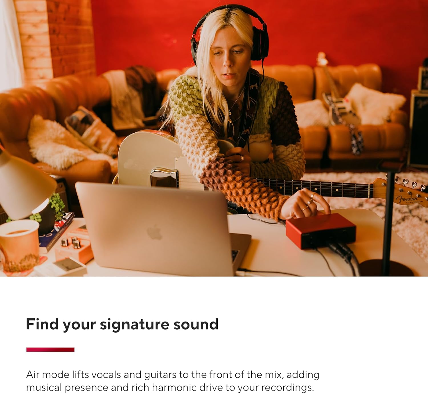 Focusrite Scarlett Solo 4th Gen USB Audio Interface, for the Guitarist, Vocalist, or Producer — High-Fidelity, Studio Quality Recording, and All the Software You Need to Record