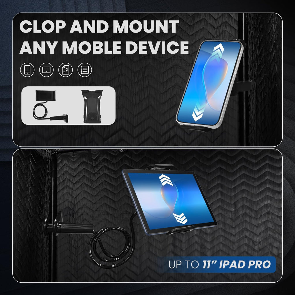 Portable Recording Booth, Foldable with Travel Bag for Echo-Free Studio-Quality Sound, Complete Home Recording Studio Soundproof Vocal Booth Ideal for Voiceovers, Podcasts and Music