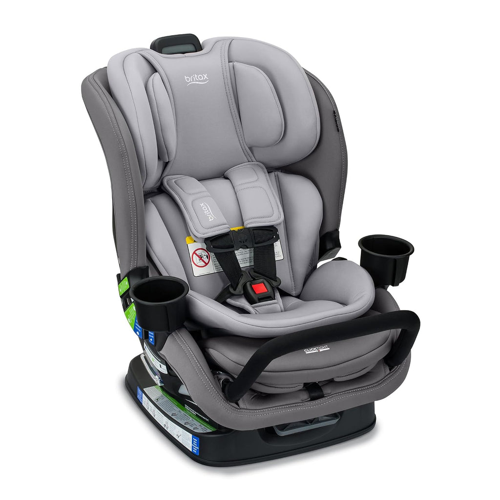 Britax Poplar S Convertible Car Seat, 2-in-1 Car Seat Extended Rear Facing, 17' Slim Car Seat Design with Fast & Easy ClickTight Installation, Anti-Rebound Bar & SafeWash Fabrics — Glacier Graphite