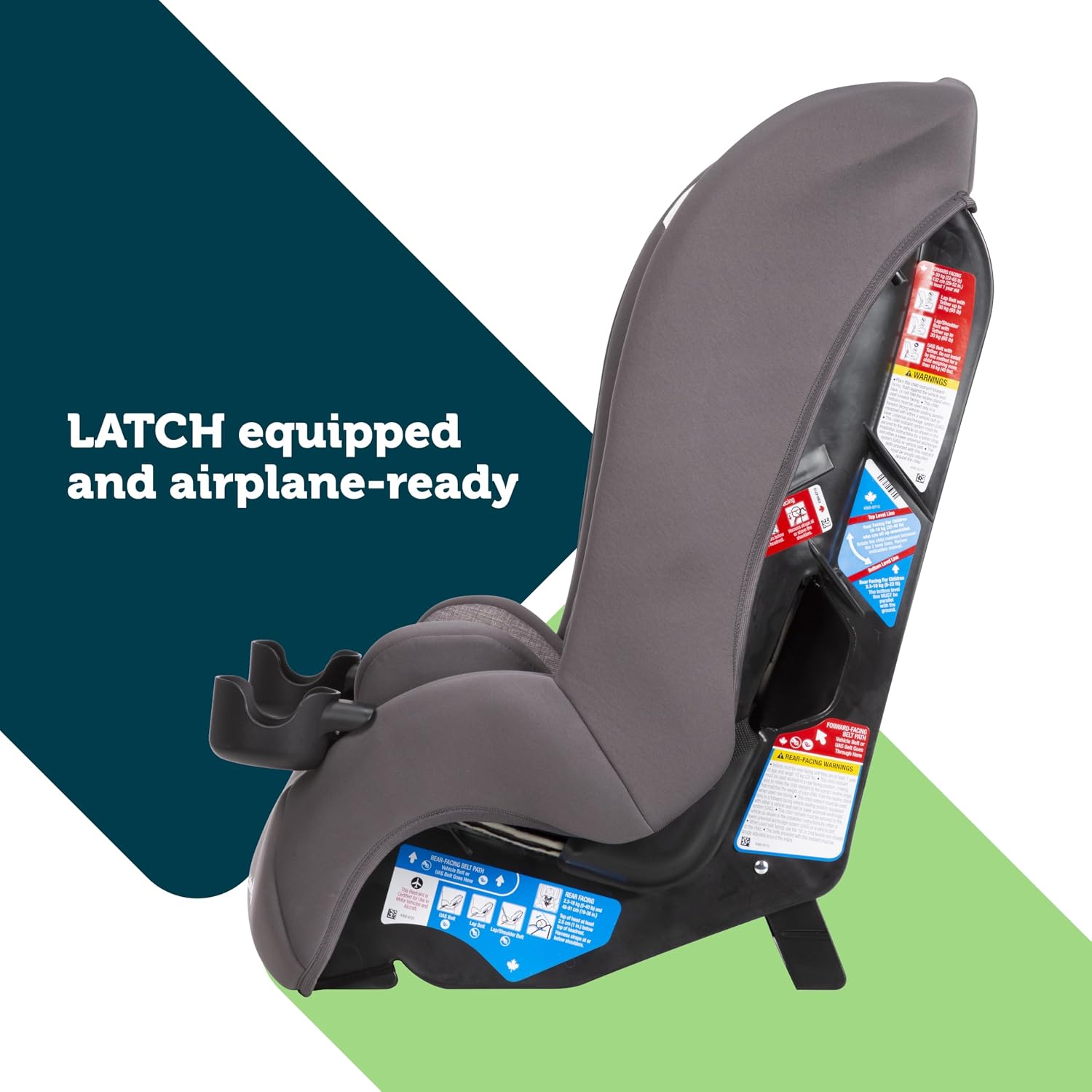 Safety 1st Jive 2-in-1 Convertible Car Seat, Rear Facing Car Seats for Babies (5-40 lbs, 19-40'), Forward Facing Carseat for Toddlers (22-65 lbs, 29-49'), Night Horizon