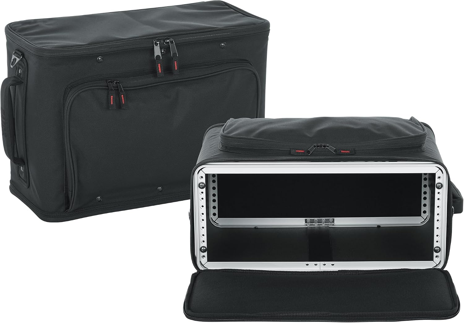 Gator Cases Lightweight Rack Bag with Removable Shoulder Strap, 4U Rack - 12.5' Rackable Depth (GR-RACKBAG-4U)