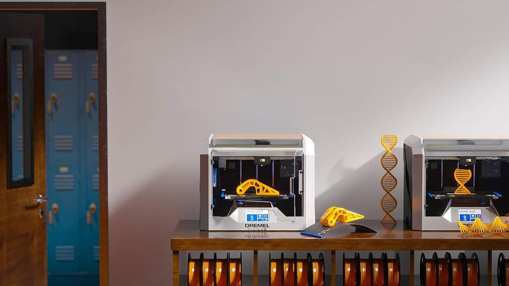Dremel - 3D40-FLX-01 DigiLab 3D40 Flex 3D Printer with Filament, Flexible Build Plate, Fully Enclosed Housing, Automated 9-Point Leveling, PC & MAC OS, Chromebook, iPad Compatible, Network-Friendly