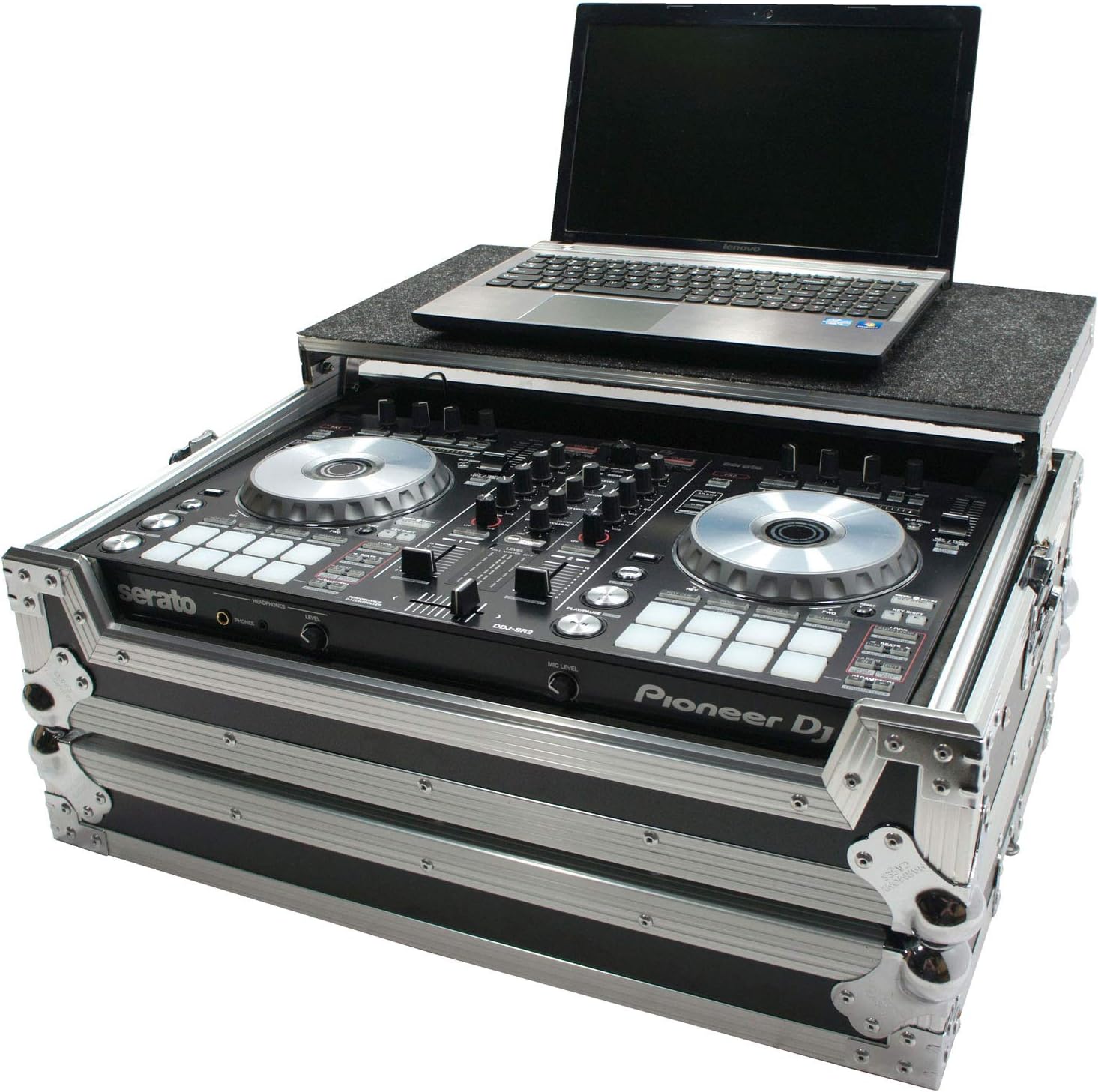 Harmony HCDDJSRLT Compatible with Pioneer DDJ-SR Flight Glide Laptop Stand Tray DJ Custom Case