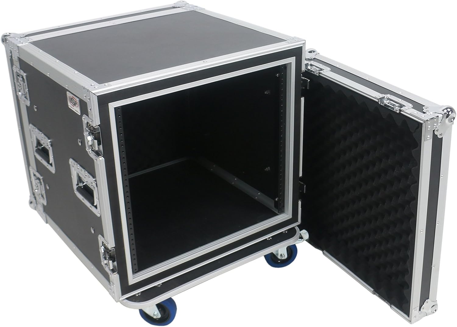 10 Space (10U) ATA Rack Amp Road Shock Mount Case (20' Deep) w/ Casters