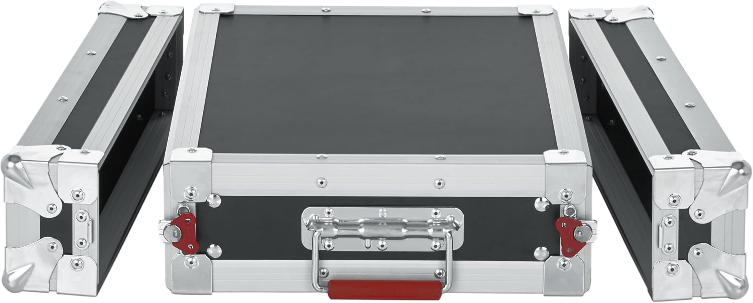 Gator Cases G-TOUR Series Shallow Audio Road Rack with Heavy-Duty Tour Grade Hardware, 15' Rackable Depth, 2U (G-TOUR EFX2U)