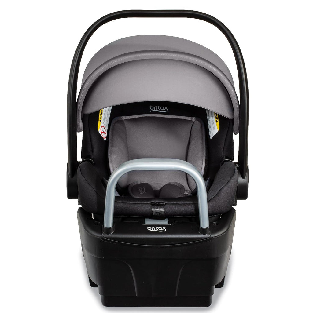 Britax Willow S Infant Car Seat with Alpine Base, ClickTight Technology, Rear Facing Car Seat with RightSize System, Graphite Onyx