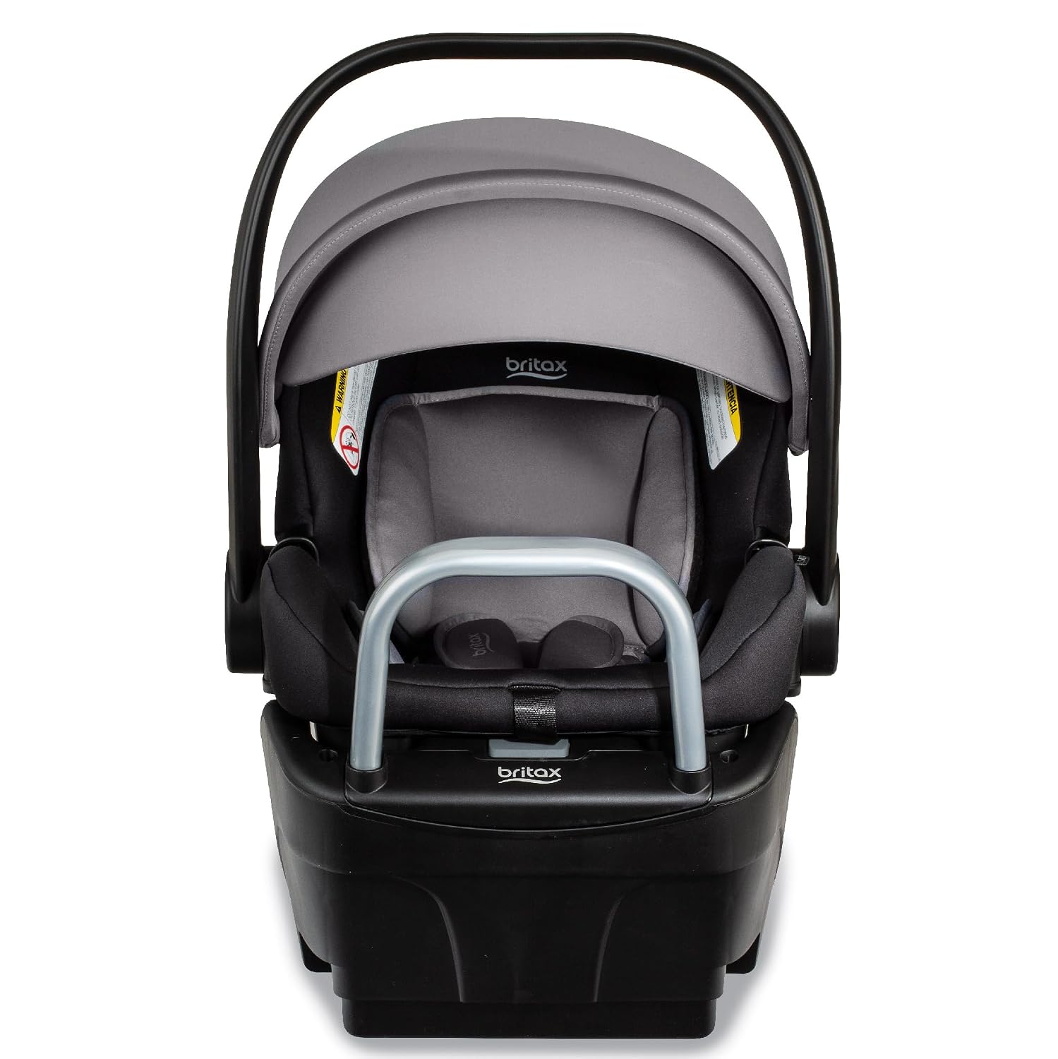Britax Willow S Infant Car Seat with Alpine Base, ClickTight Technology, Rear Facing Car Seat with RightSize System, Graphite Onyx