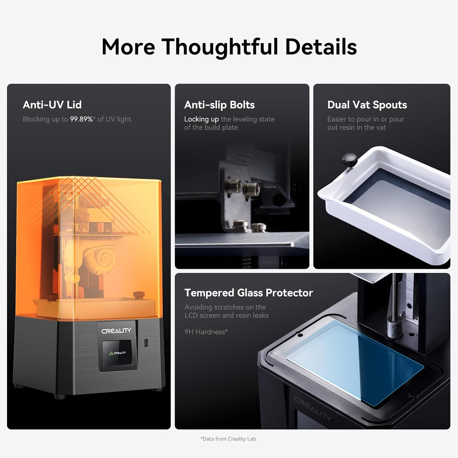 Creality Resin 3D Printer HALOT R6 Bundle with Wash and Cure Station UW-01 2 in 1 Machine