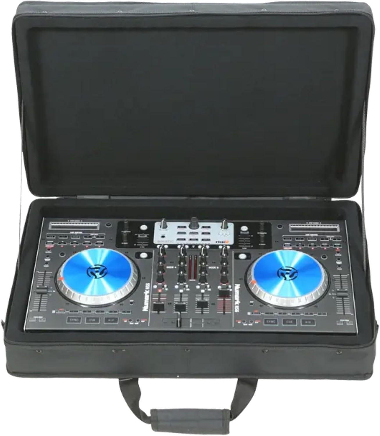 SKB 24'x14' Controller Soft Case - Padded Bag w/ Rigid Foam Frame, Shoulder Strap and Double Zippers for DJ Controllers & Small MIDI Keyboards, Black