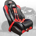 50 Caliber Racing mini Bucket seat for All Vehicles Polaris RZR canam x3 Booster seat (Seat with Bracket)