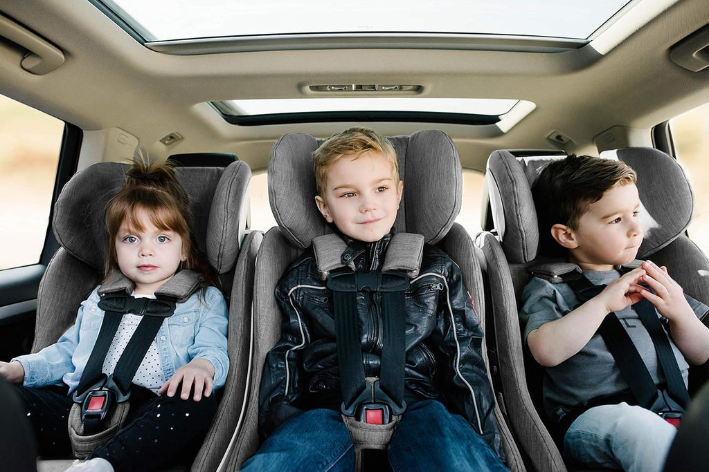 Clek Foonf Convertible Car Seat with Rigid LATCH, Crumple Zone safety system, Adjustable Headrest, Reclining Design, Anti-Rebound Bar & Flame Retardant-Free (Railroad Ziip)