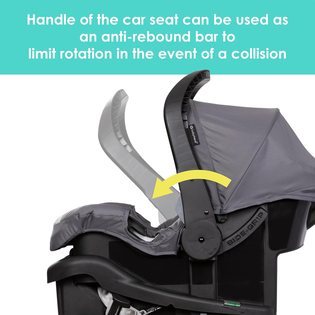 Baby Trend Venture 3-Wheel Stroller Travel System, Stellar Grey