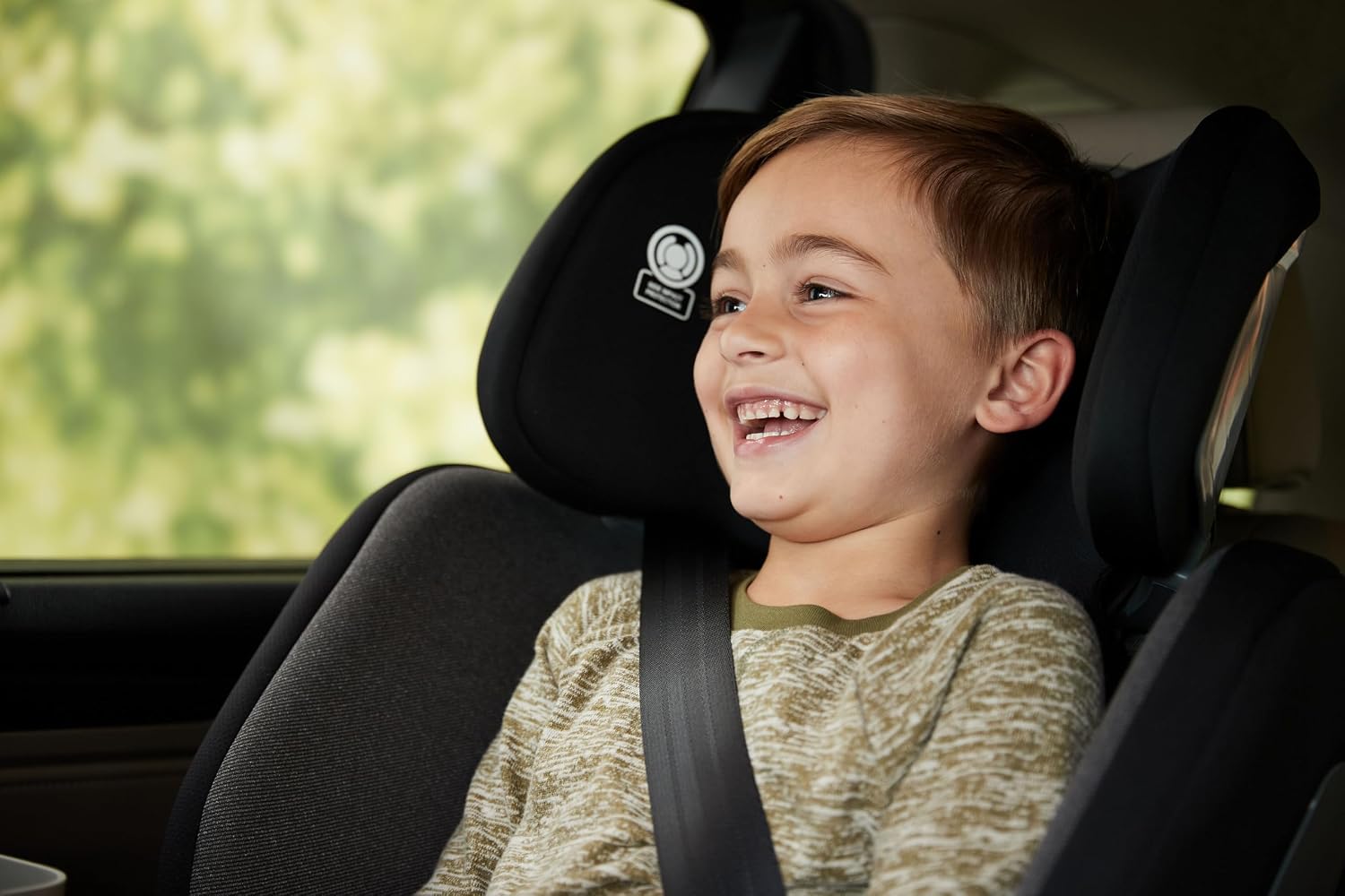 Safety 1st Turn and Go 360 ST Rotating All-in-One Convertible Car Seat, SafetySwivel Technology, SecureTech Installation, 3-in-1 Rear-Facing, Forward-Facing, Booster, 5-100 lbs, Dark Triad