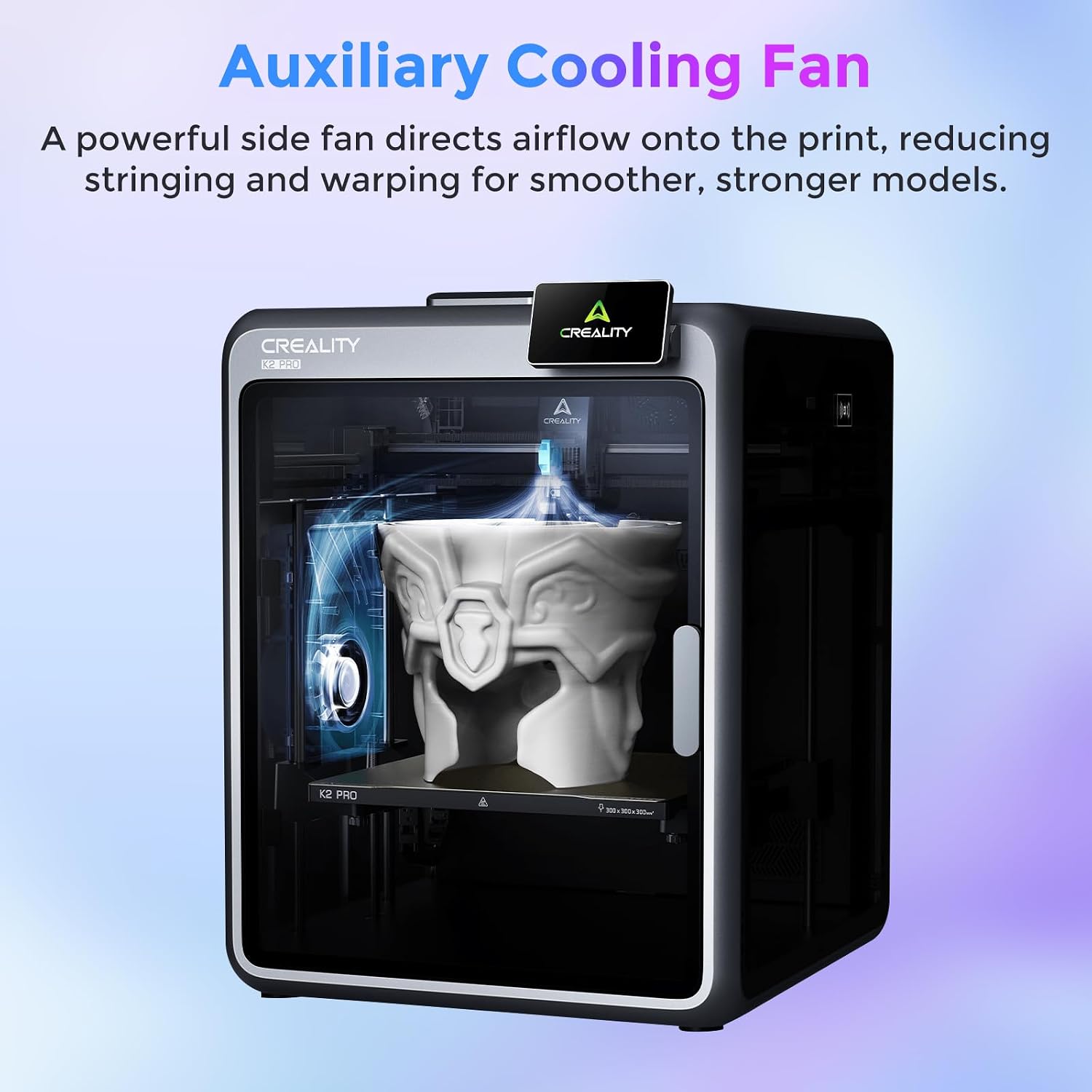 Creality Official K2 Pro Combo(A) 3D Printer, Multi-Color Printing with CFS, 600mm/s High-Speed, AI Cameras, Full Auto-Leveling, Dual Z-Axis, 300x300x300mm Build Volume