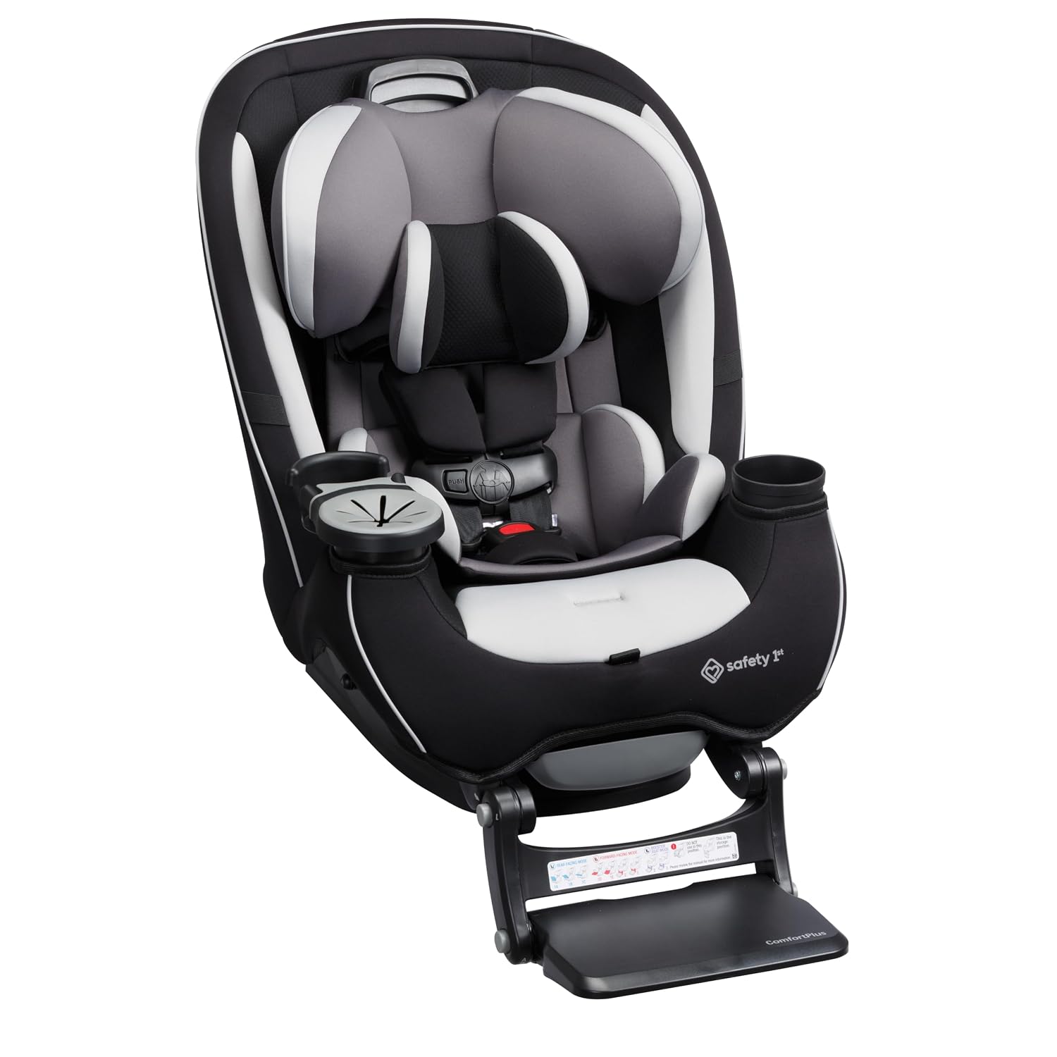 Safety 1st Grow and Go Extend 'n Ride LX All-in-One Convertible Car Seat, Black Pepper
