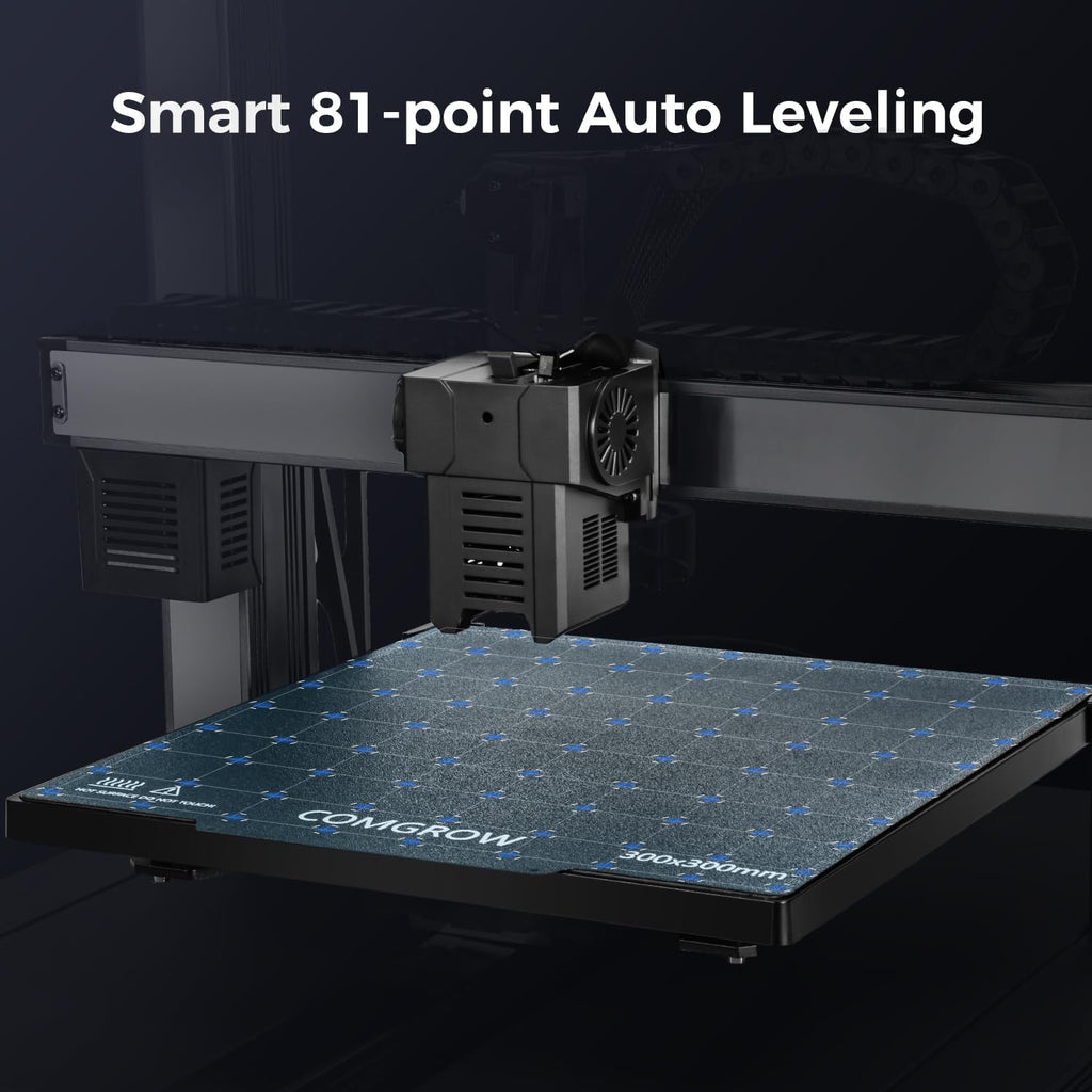 Sovol T300 3D Printer Max Speed up to 600mm/s, Klipper Firmware 300℃ All-in-one Hotend 30s Preheat Time 81-Point Auto Leveling 95% Pre-Assembly All Metal Body 11.8 * 11.8 * 13.8in