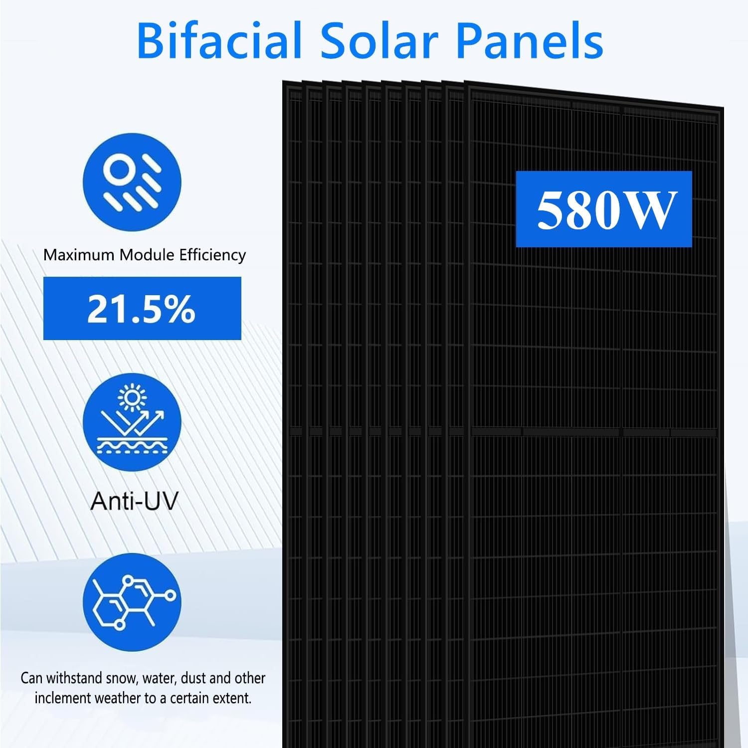 Off-Grid Solar System Complete Kit 10KW Home Kit with 580W Solar Panels+10KW 48V Solar Inverter+ Solar Battery 5KWH 10KWH 16KWH with UL (10PCS*580W PV+1Set*10KW Inverter+ 1Set*16KWH)