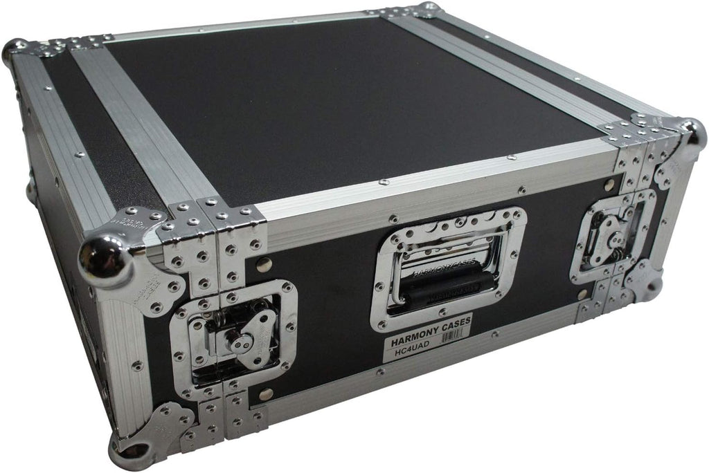 Harmony Audio Cases HC4UAD DJ Flight Amp 4U Rack Space Road Travel Amplifier Case