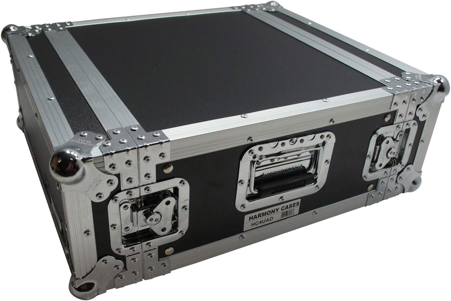 Harmony Audio Cases HC4UAD DJ Flight Amp 4U Rack Space Road Travel Amplifier Case