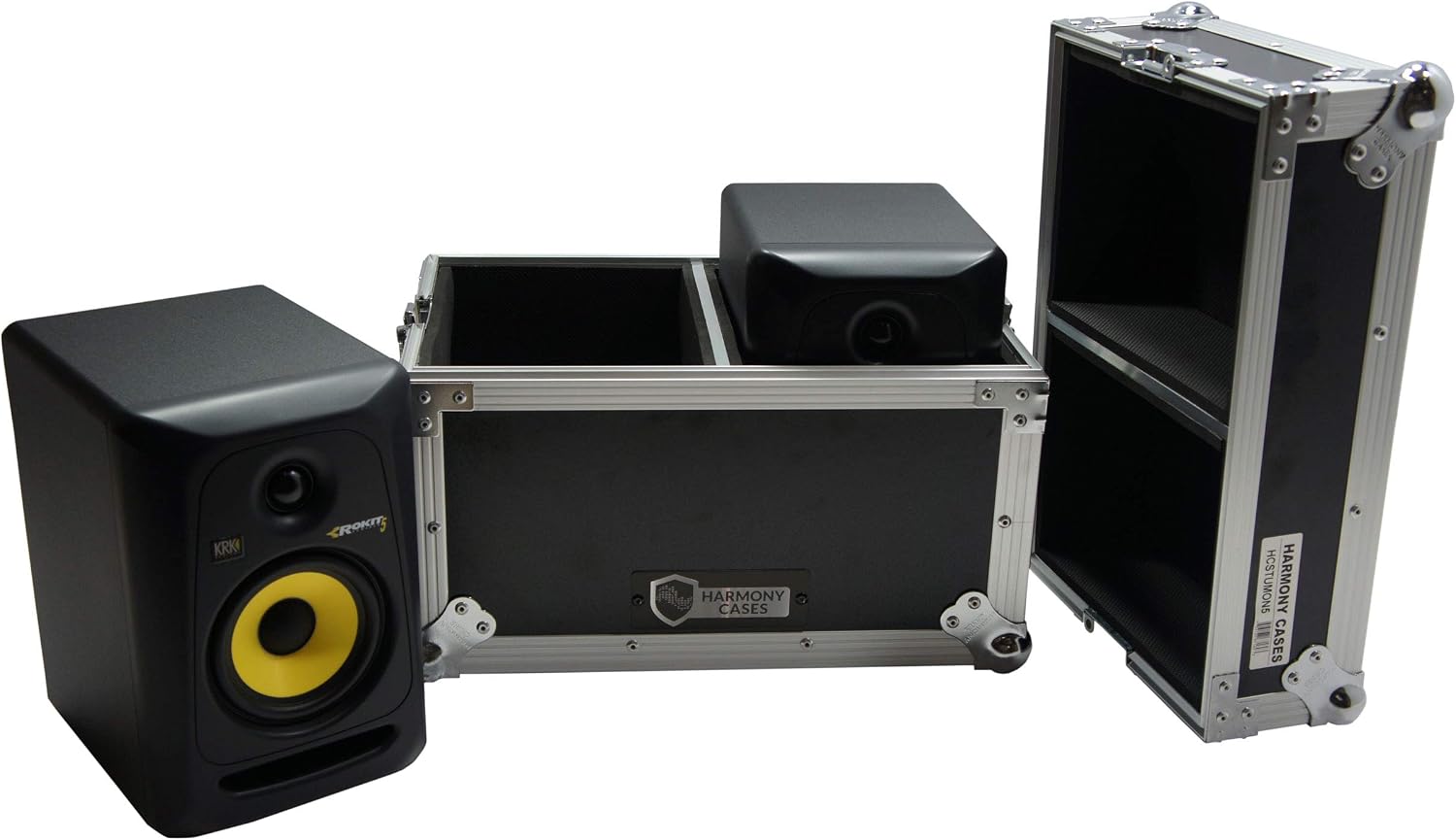 Harmony Audio HCSTUMON5 Flight Transport Road Custom Case Compatible with KRK Rok It 5 Monitors