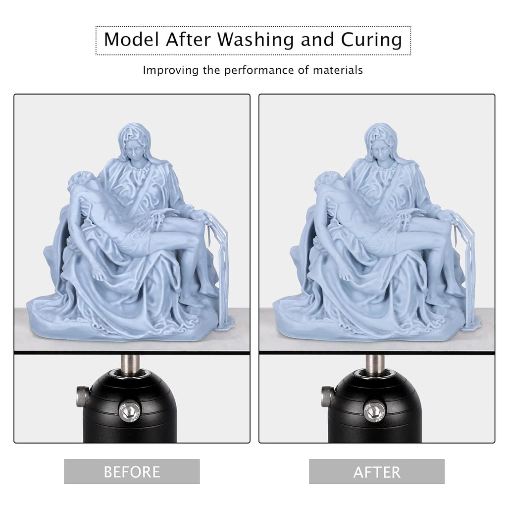 ELEGOO Mercury Plus 2.0 Wash and Cure Station Washing and Curing Machine Resin Curing Station for LCD/DLP/SLA 3D Printed Models with Rotary Curing Turntable and Washing Bucket