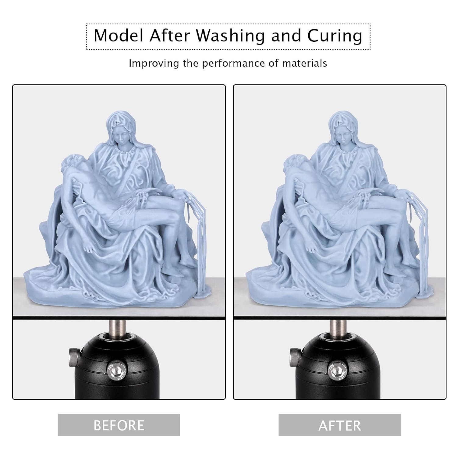 ELEGOO Mercury Plus 2.0 Wash and Cure Station Washing and Curing Machine Resin Curing Station for LCD/DLP/SLA 3D Printed Models with Rotary Curing Turntable and Washing Bucket