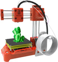 FDM Mini 3D Printer for Beginners, Smoothly Printing High Accuracy Mini 3D Printer with Quick Assembly, Easy for Kids Orange