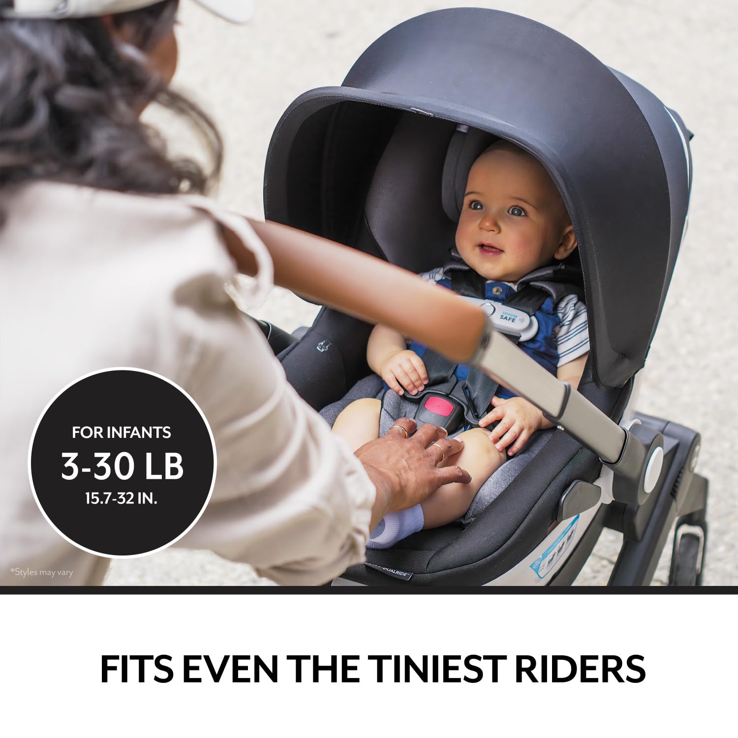 Evenflo Shyft DualRide Infant Car Seat Stroller Combo Moonstone
