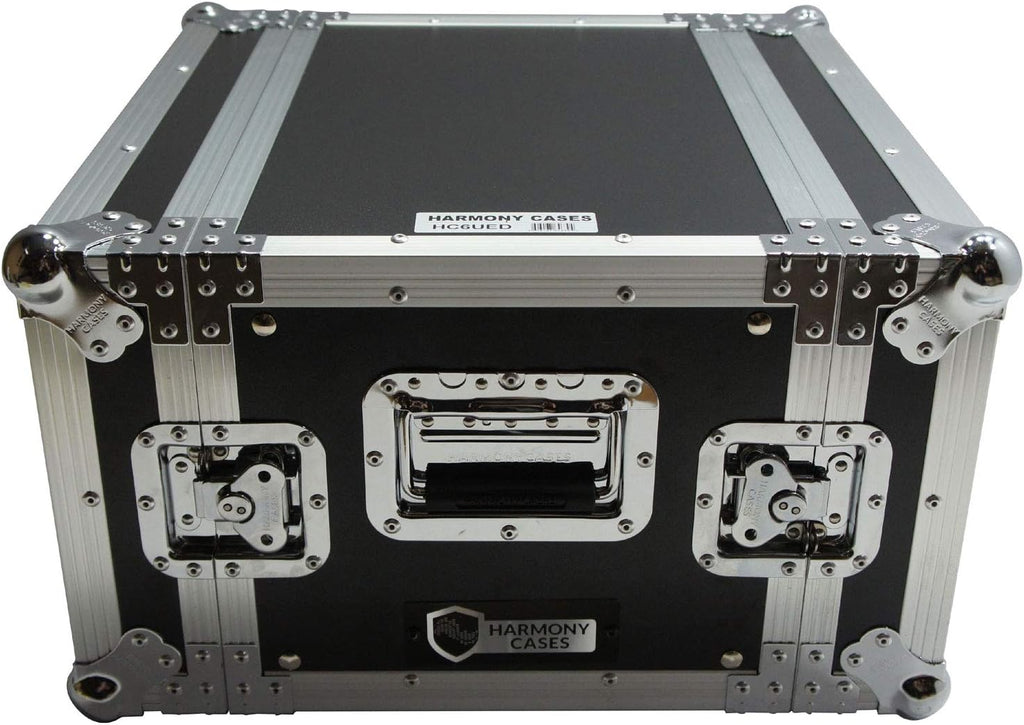 Harmony Audio Cases HC6UED Pro DJ Flight 6U FX Effect 16' Depth Road Vertical Case