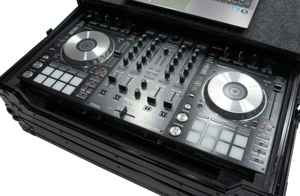 Harmony Audio HCDDJSXLTBK Flight Glide Laptop Stand DJ Custom Case Compatible with Pioneer DDJ-SX2