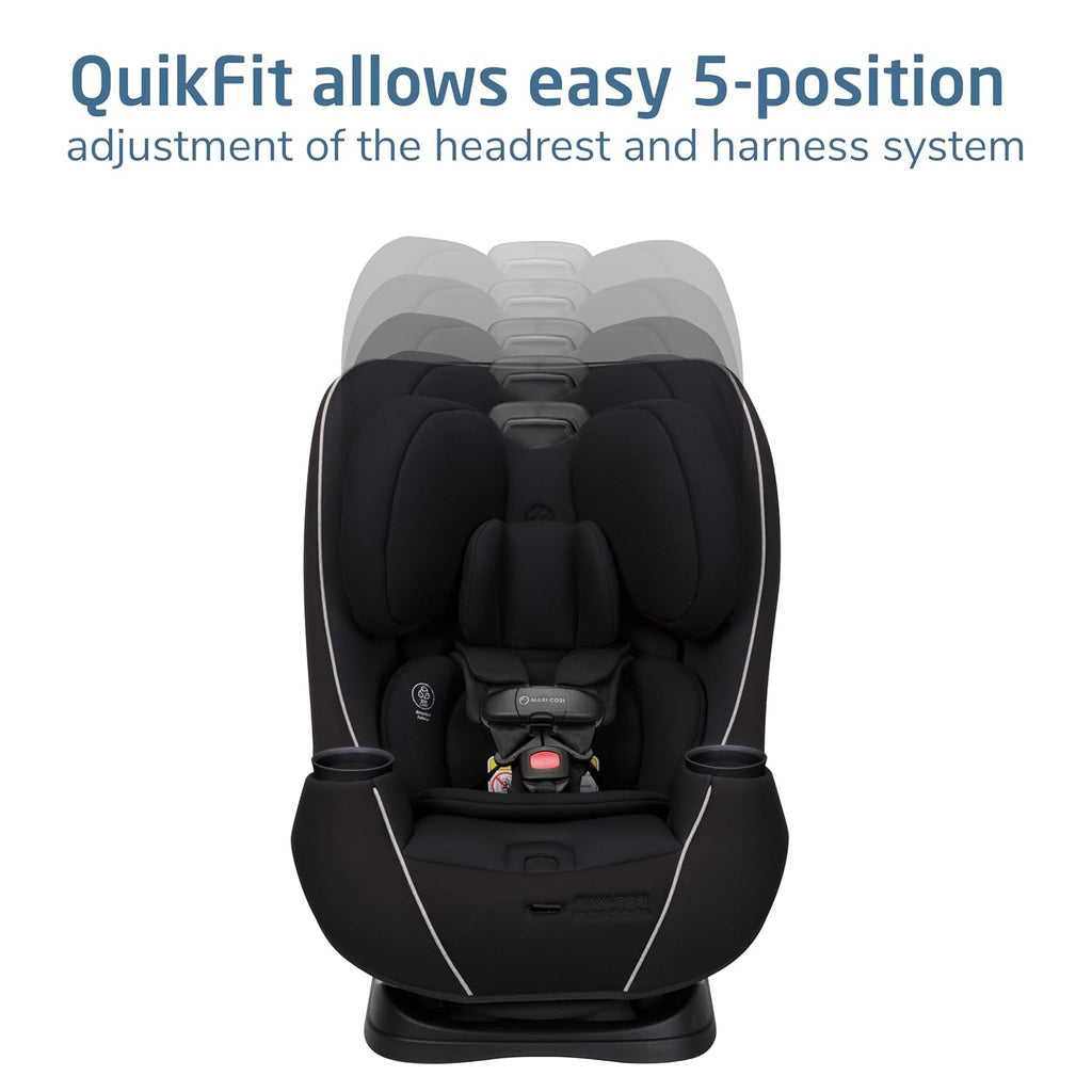 Maxi-Cosi Pria Max 3-in-1 Convertible Car Seat, Infant to Toddler Car Seat, ClipQuick Magnetic Chest Clip, Quick-Install Latch, Machine-Washable Cover, 5-100 lbs, Caspian Caviar