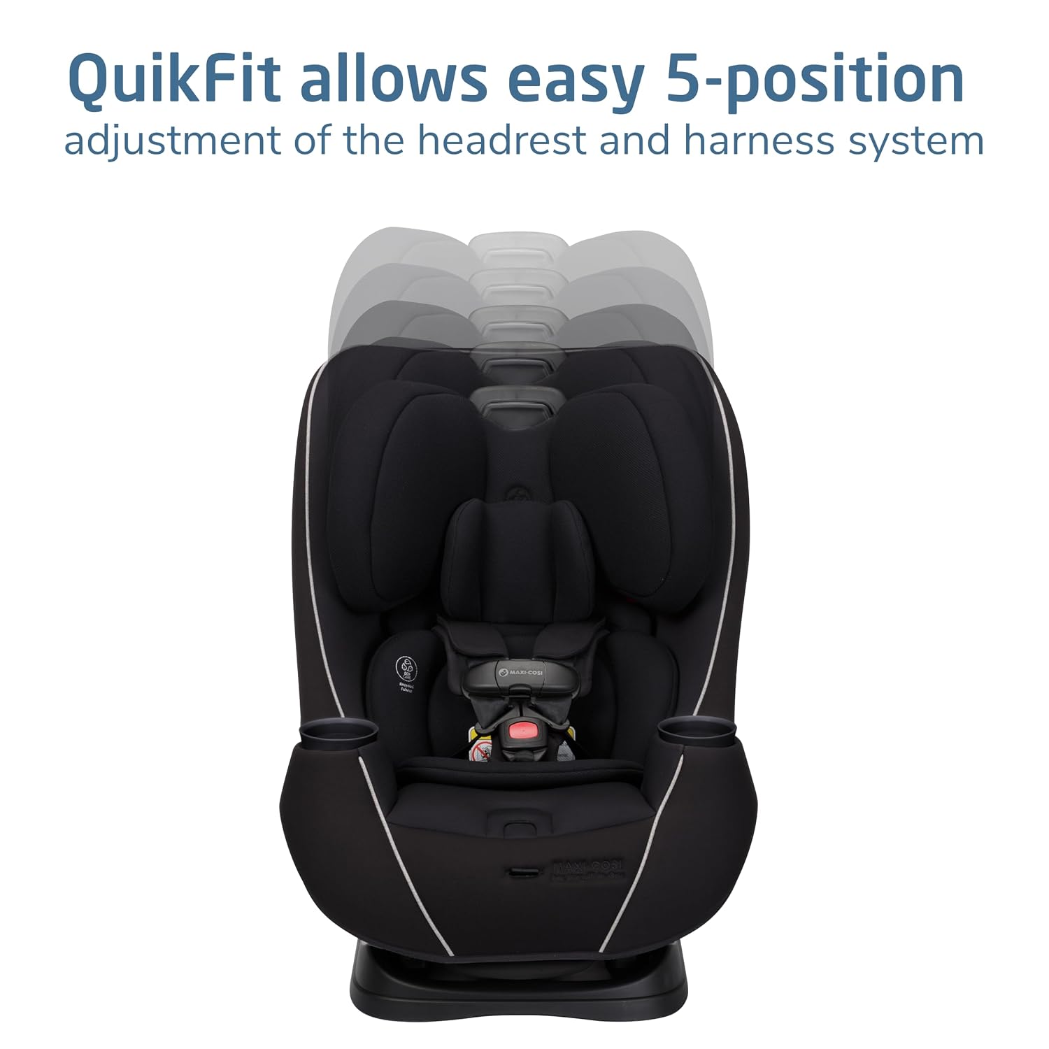 Maxi-Cosi Pria Max 3-in-1 Convertible Car Seat, Infant to Toddler Car Seat, ClipQuick Magnetic Chest Clip, Quick-Install Latch, Machine-Washable Cover, 5-100 lbs, Caspian Caviar