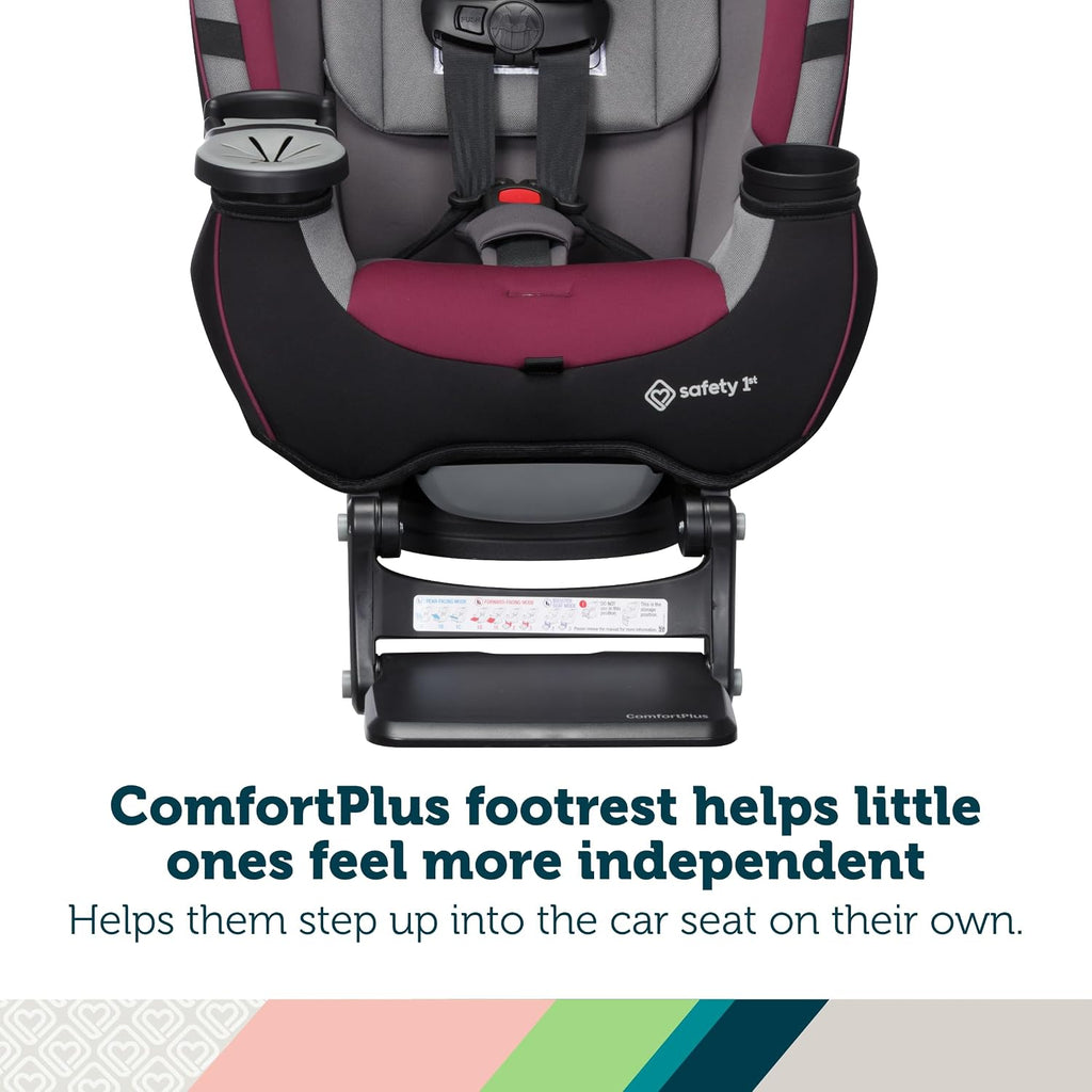 Safety 1st Grow and Go Extend 'n Ride LX All-in-One Convertible Car Seat, Black Pepper
