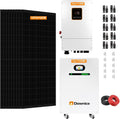 10KW Hybrid Solar Power System Complete Kit Home Kit with 5.8KW Solar Panels+48V Hybrid Inverter+ 51.2V LiFePo4 Solar Battery (10PCS* 580W PV+1 * 10KW Inverter+1 * 20KWH Battery)