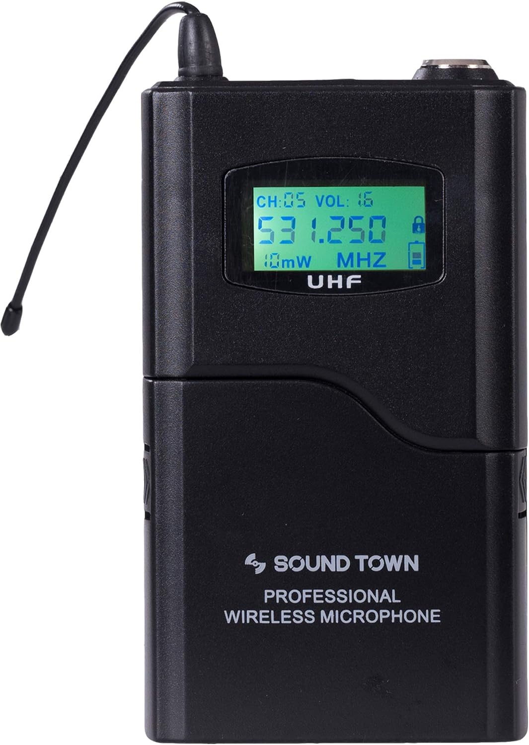 Sound Town 200-Channel Rack Mountable Professional Adjustable UHF Wireless Microphone System with Metal Receiver, 2 Handheld Mic, 2 Lavalier Mic, 2 Bodypack Transmitter (NESO-U4HL)