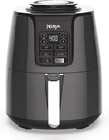 Ninja Air Fryer | 4 QT Capacity | 4-in-1 Roast, Crisp, Roast, Reheats, & Dehydrates | Dishwasher Safe Parts | 105°F-400°F | Includes 20 Easy & Healthy Recipes | 1550 watt | Grey | AF101