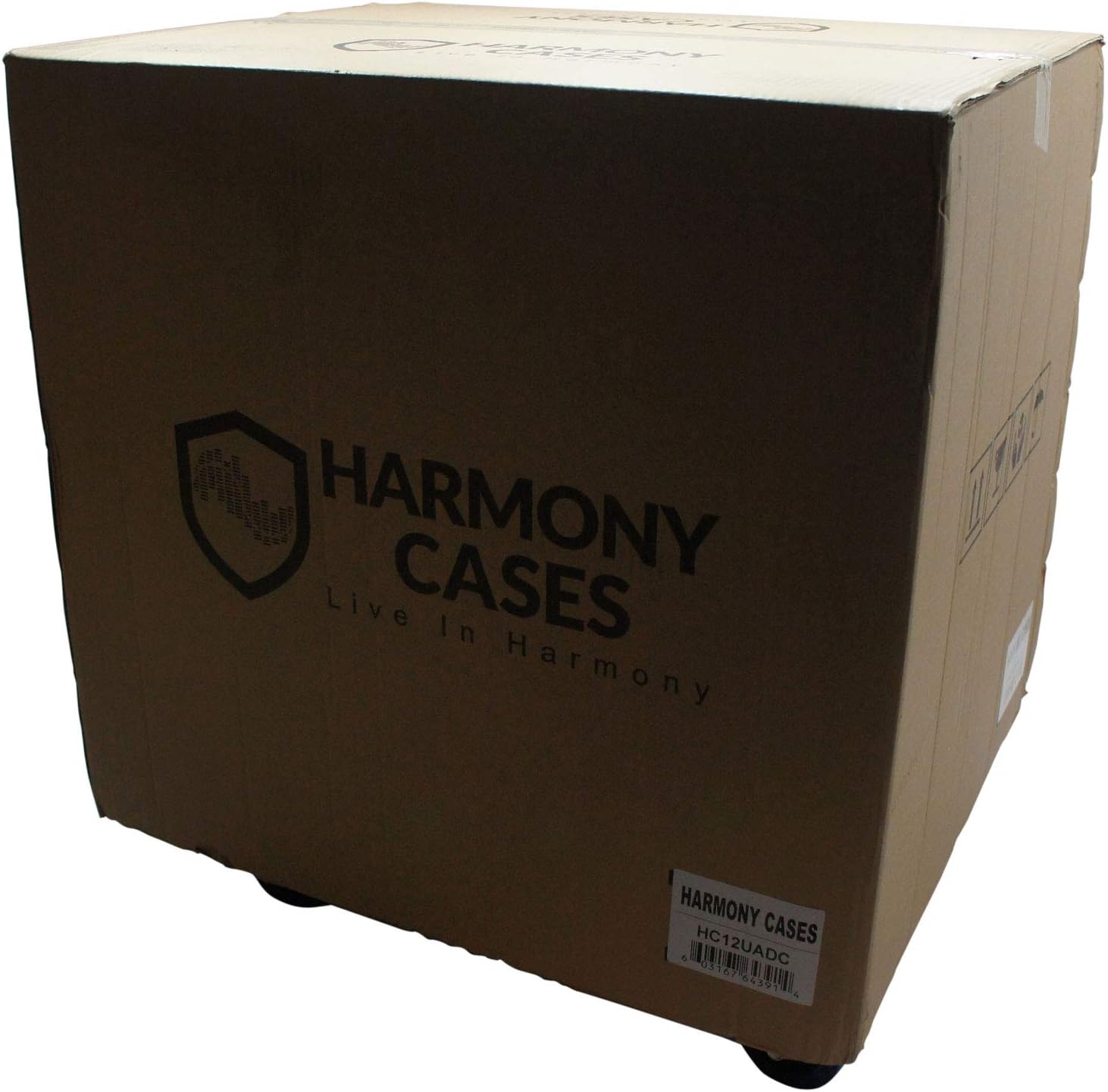 Harmony Audio Cases HC12UADC Flight DJ Amp 12U Veritcal Rack Amplifier DJ Case Wheels