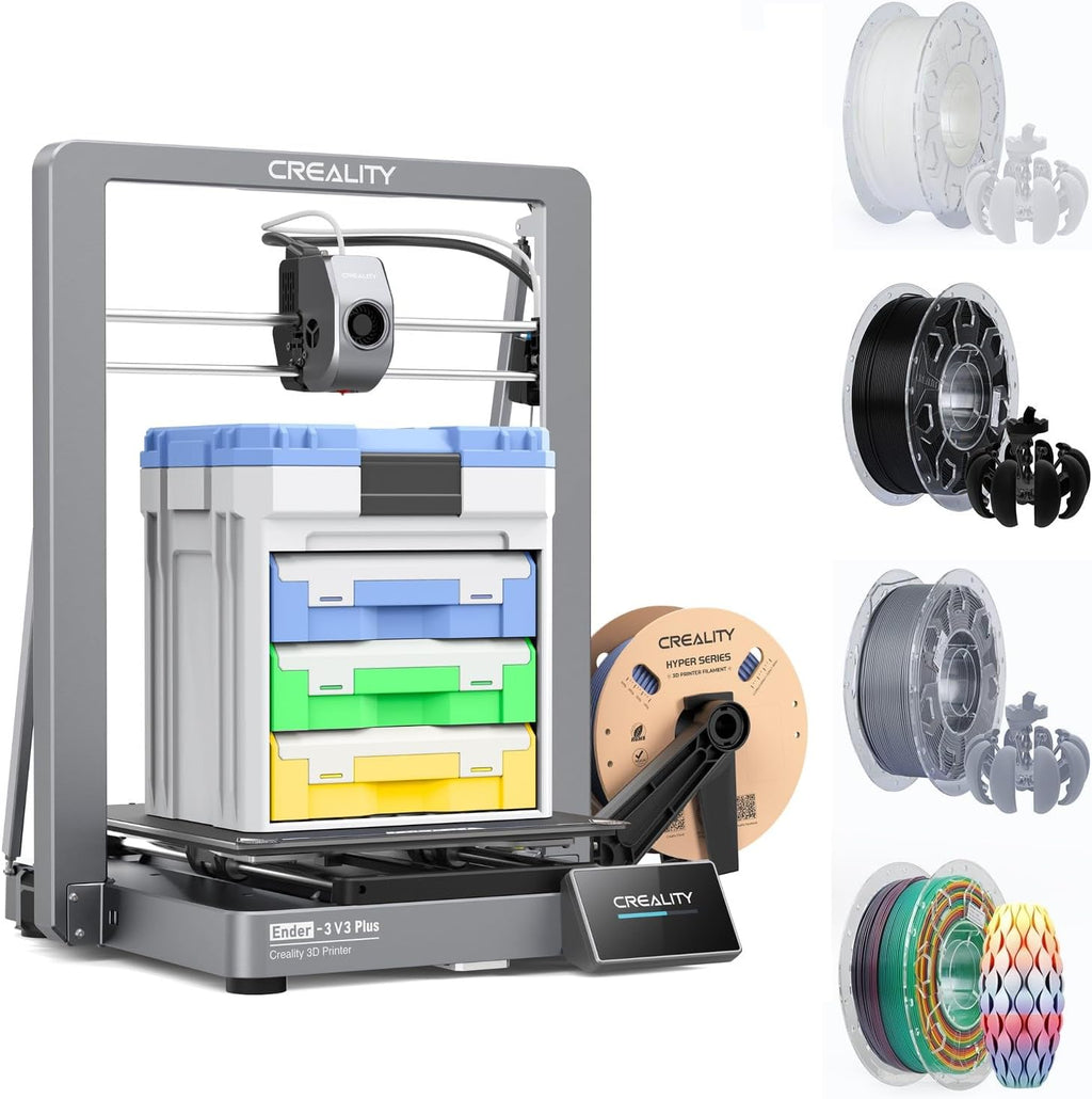 Creality Ender 3 V3 Plus 3D Printer Bundle with PLA Filament 1.75mm