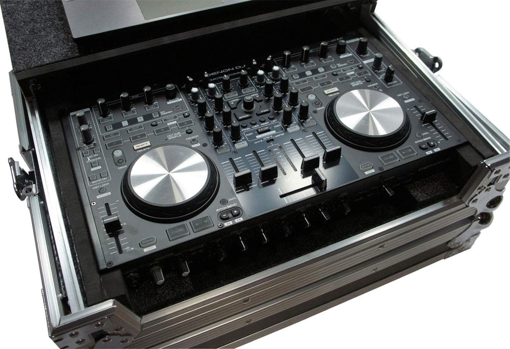 Harmony Audio HCDNMC6000LT Flight Glide Laptop Stand DJ Case Compatible with Denon DN-MC6000 MKII