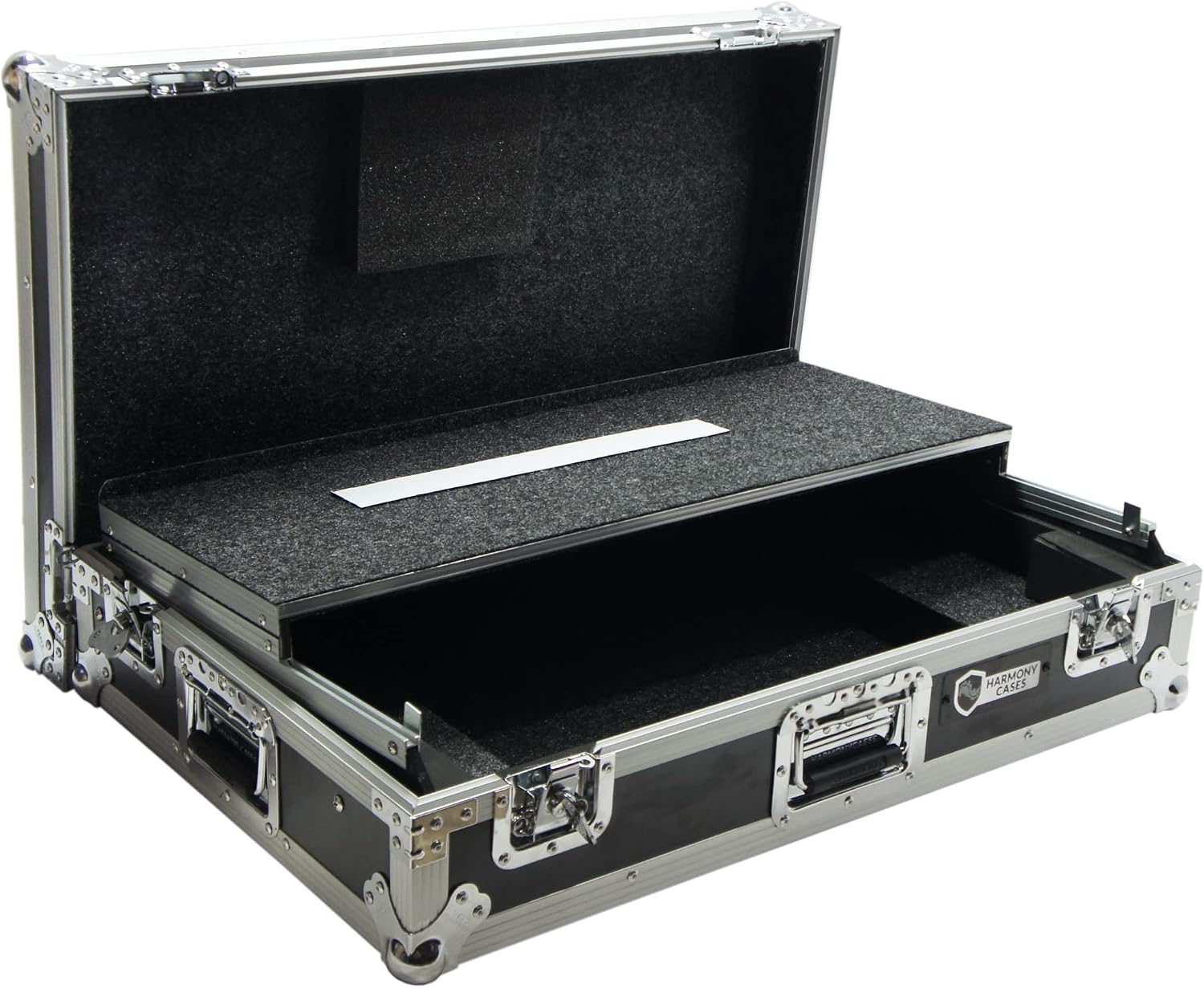 Harmony Audio Cases HCREV7WLT DJ Case Fits Pioneer DDJ-REV7 Controller With Laptop Tray and Wheels