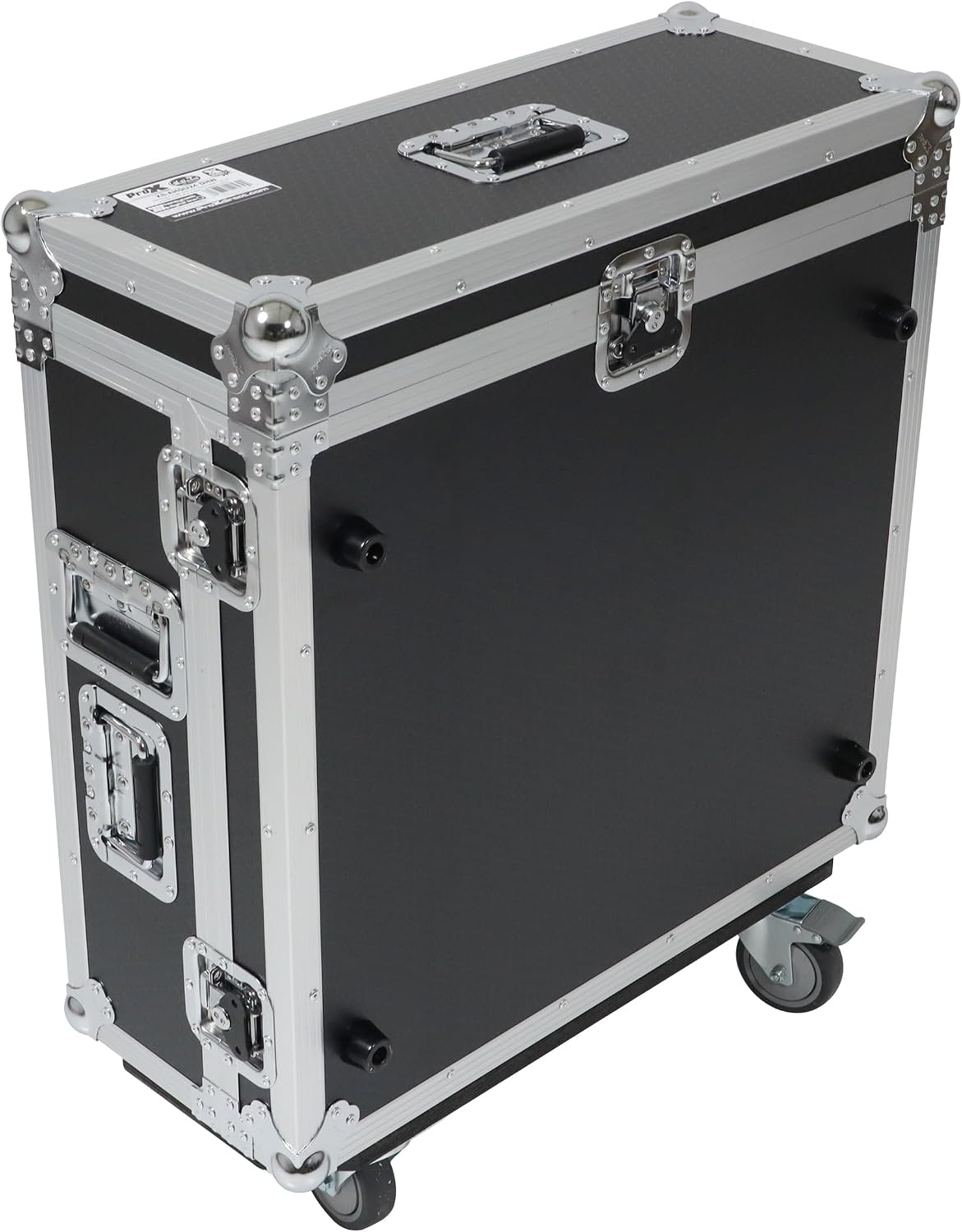ProX XS-AHQU24DHW ATA Digital Audio Mixer Flight Case for Allen and Heath QU-24 Console with Doghouse compartment and Caster wheels