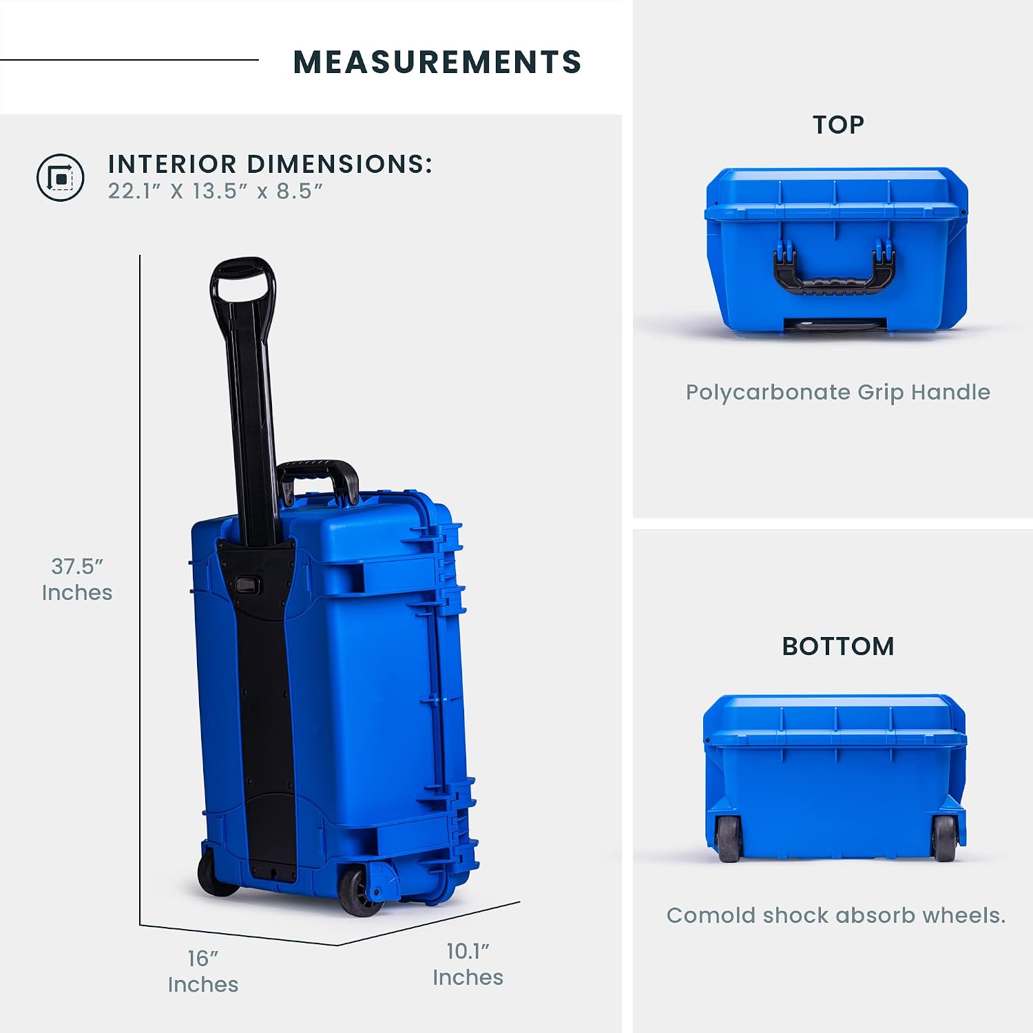 Seahorse 920 Heavy Duty Protective Dry Box Case With Customizable Accuform Foam - USA Made for Professional Photographers/TSA Approved/Mil Spec / IP67 Waterproof