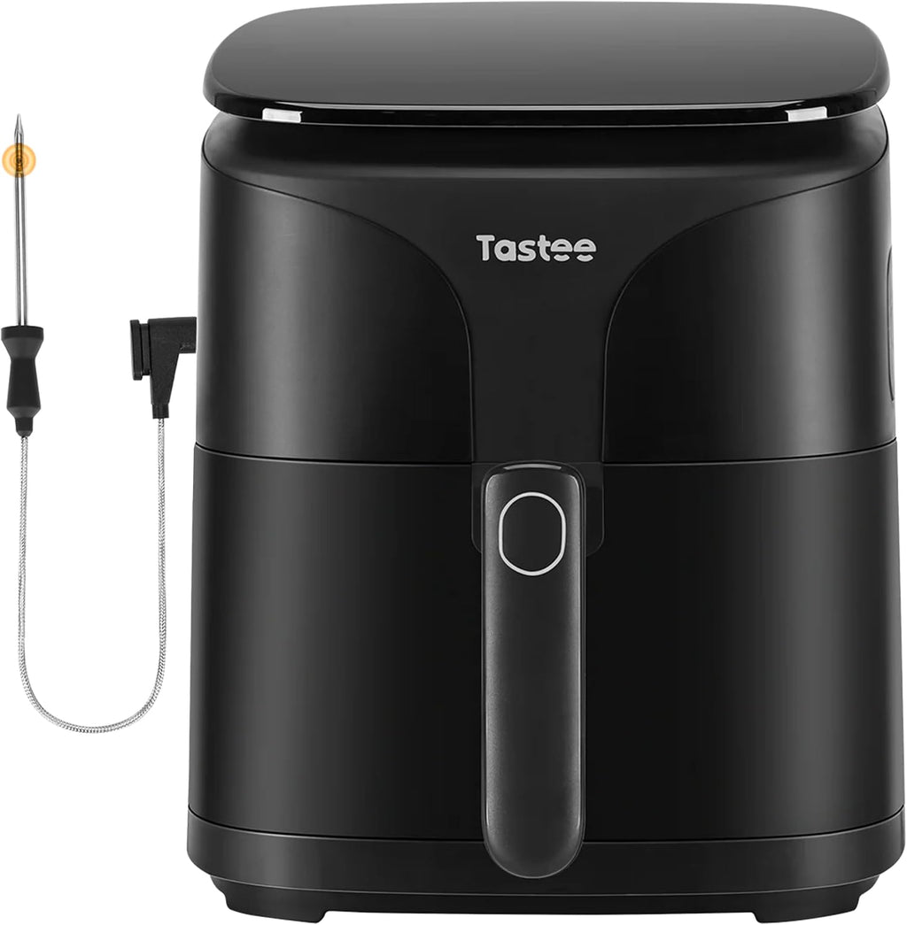 Tastee Air Fryer Lite, 8-in-1 Compact 5.5QT Oven with Single-Sensor Smart Probe, 450°F Digital Dehydrator, 24 One-Touch Presets, Dishwasher-Safe & Non-Stick Basket